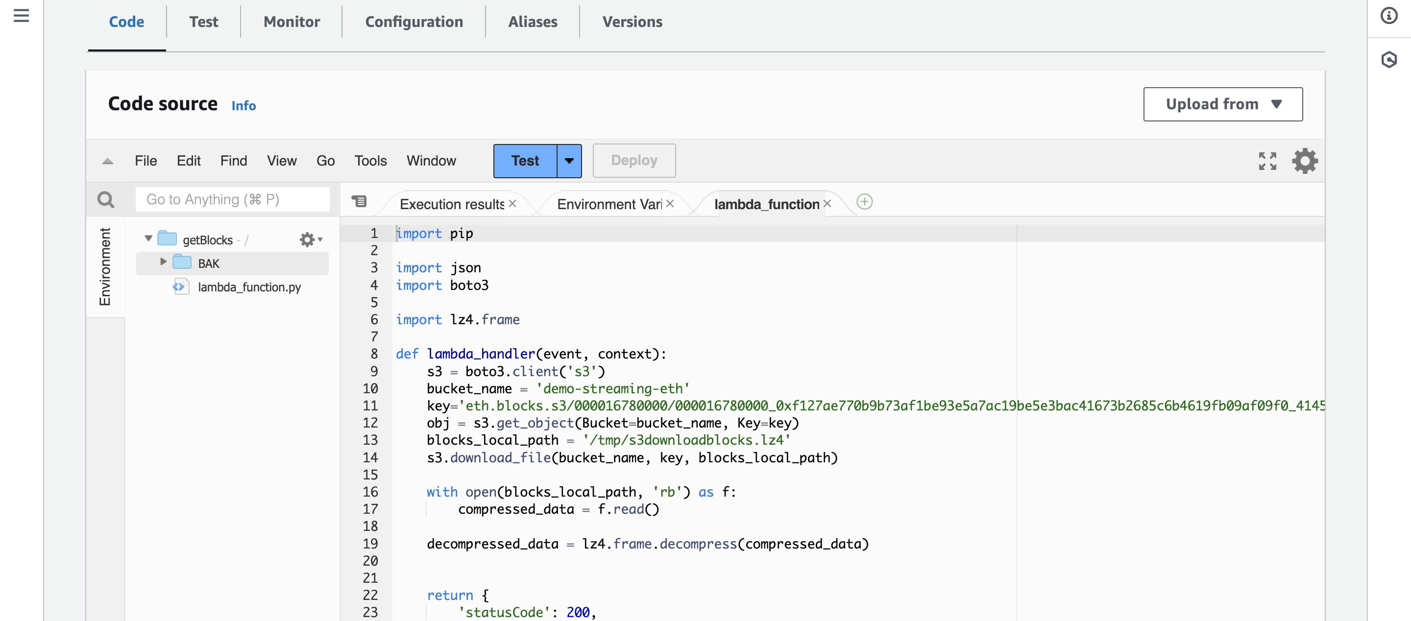 lambda function