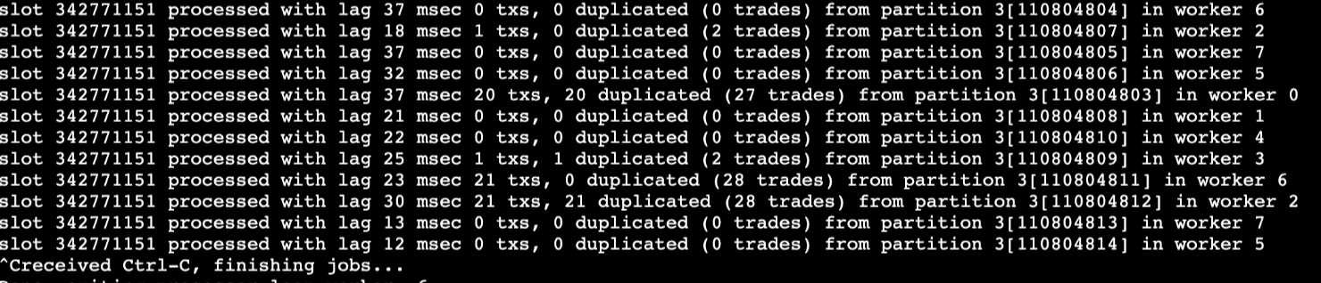 Kafka Latency Go test results