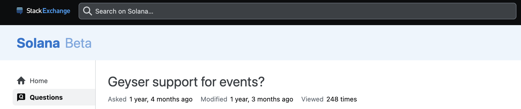 Stack Exchange question on Geyser Filtering - 1