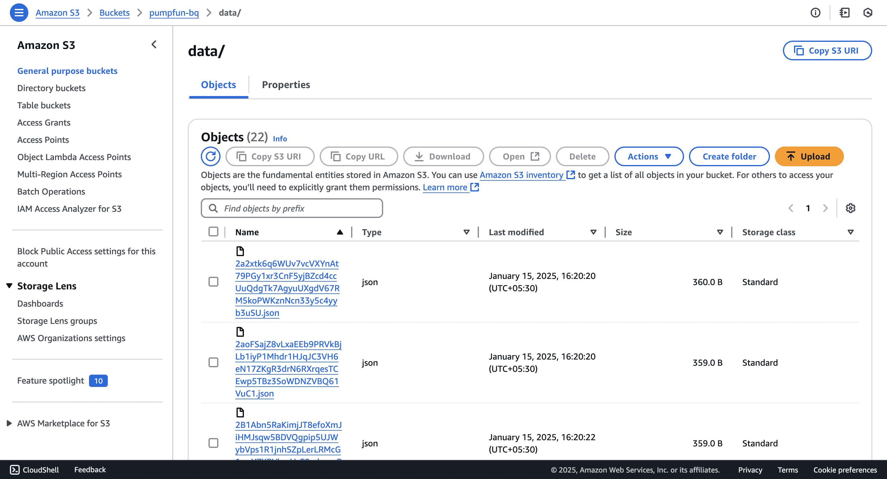 Uploading streamed data to AWS S3